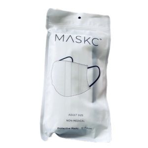 New Sealed MASKC Masks Adult Size White Non Medical Protective Masks